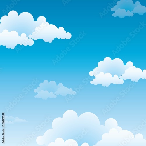 Blue sky with clouds background