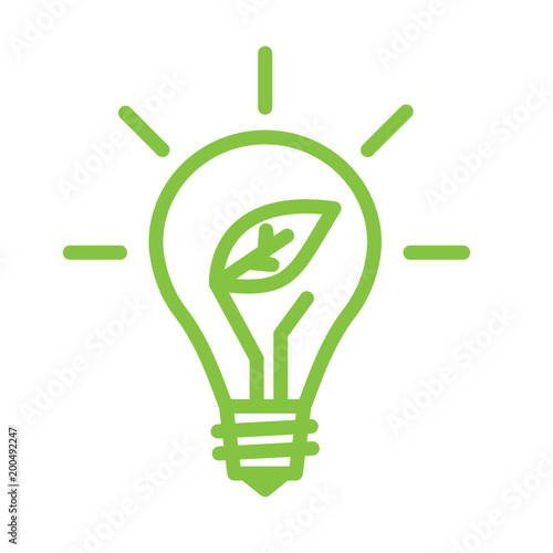 Electric Light Bulb Lamp. Symbol of bright idea. Linear vector illustration with editable line