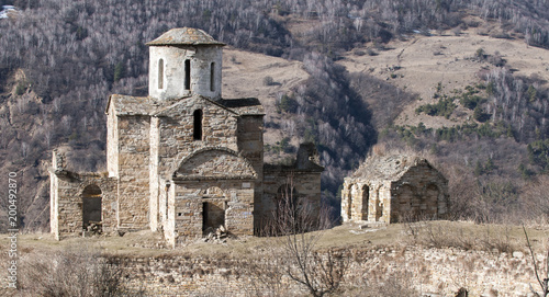 Senty Church in the Caucasus mountains