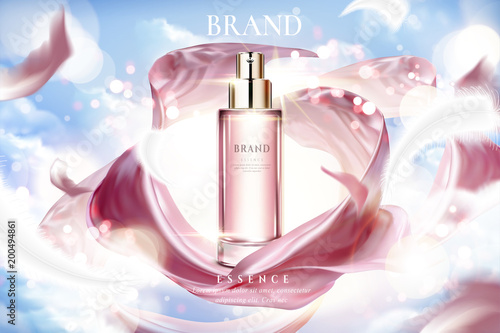 Cosmetic essence ads
