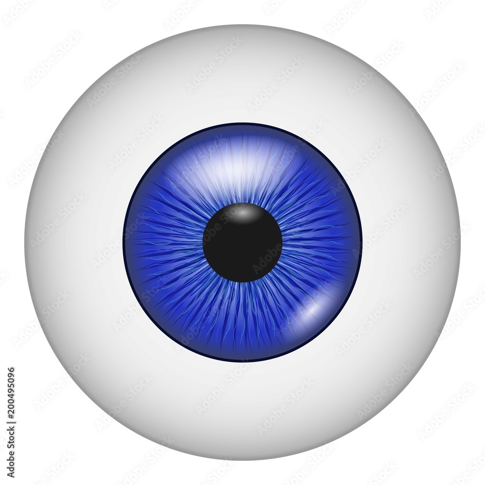 Eye vision icon. Realistic illustration of eye vision vector icon for web Eye vision icon. Realistic illustration of eye vision vector icon for web
