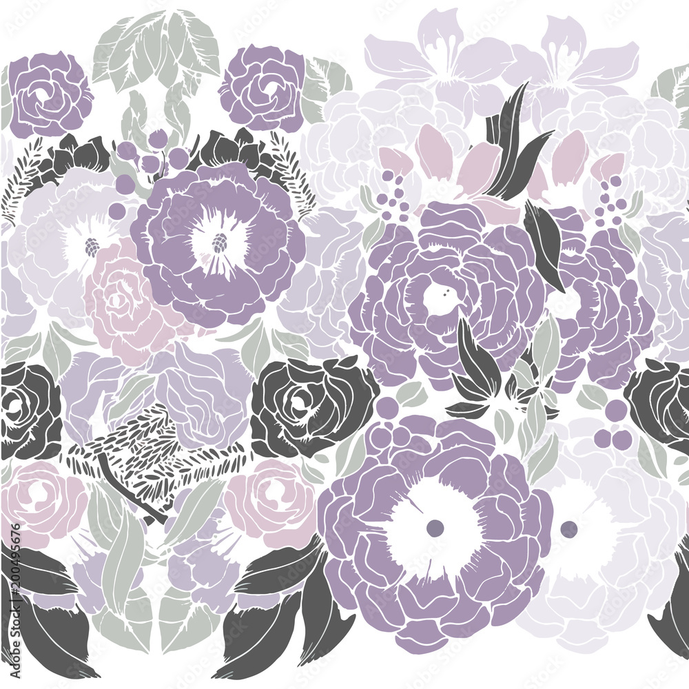 Abstract elegance pattern with floral background. Abstract elegance pattern with floral background.
