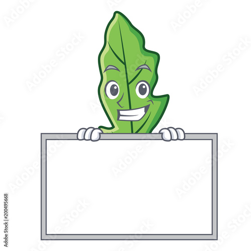 Grinning with board arugula character cartoon style