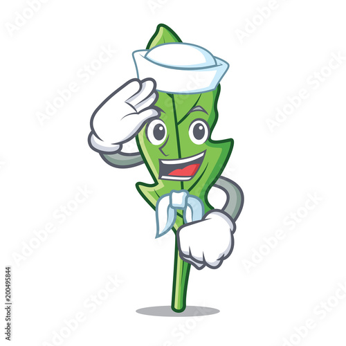 Sailor arugula character cartoon style