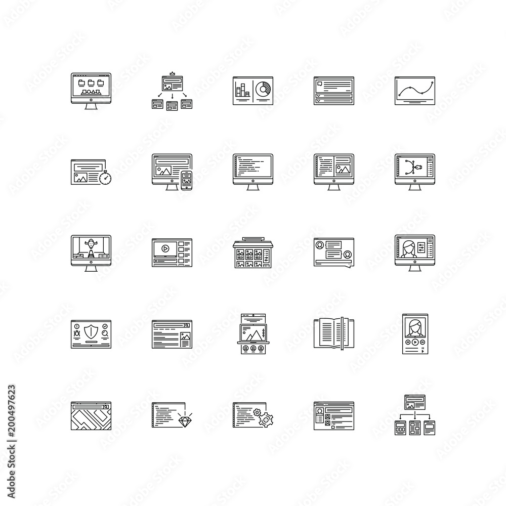 interface outline icons 25