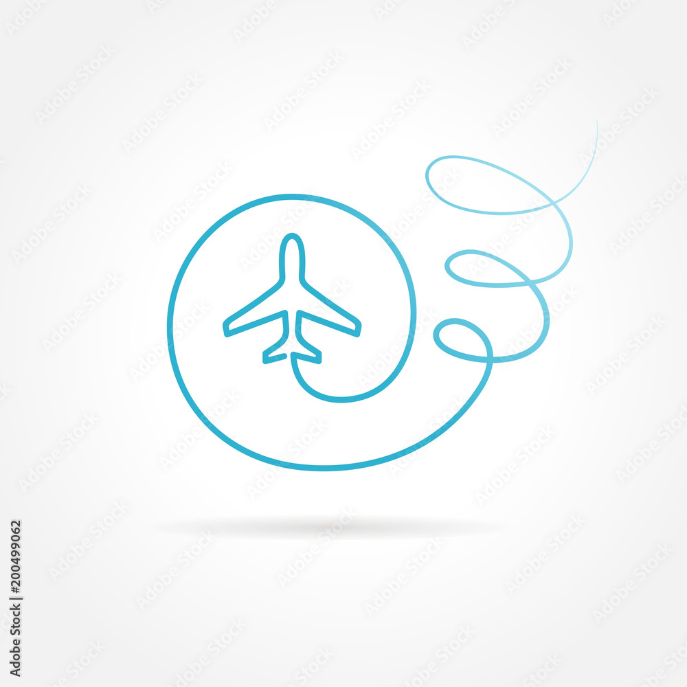 Aairplane logo flight tickets air fly cloud sky blue travel background takeoff symbol icon simple Aairplane logo flight tickets air fly cloud sky blue travel background takeoff symbol icon simple