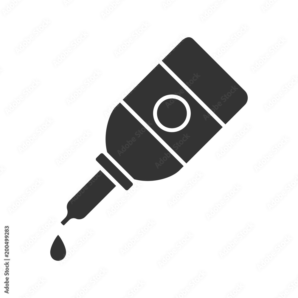 Eye drops glyph icon Eye drops glyph icon