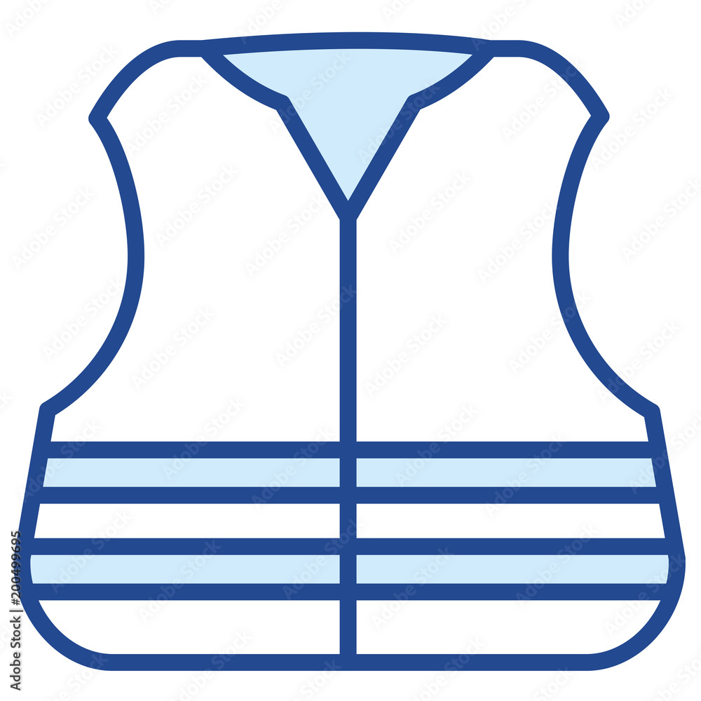Warnweste Vector Icon Warnweste Vector Icon