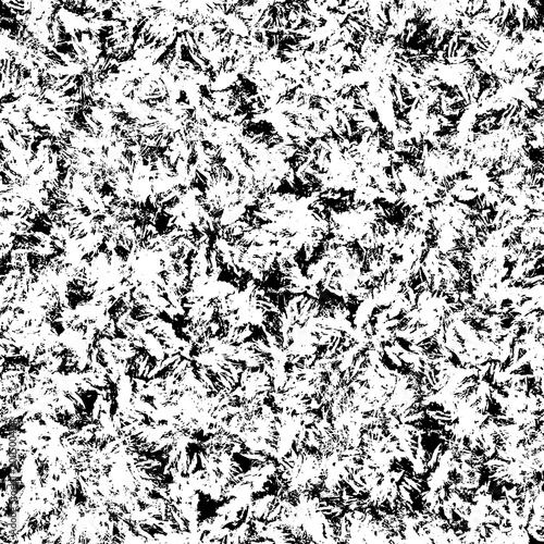 Seamless artistic abstract pattern. Hand drawn repeatable creative background. Paint stain grunge design from painted texture. Black and white drawing.