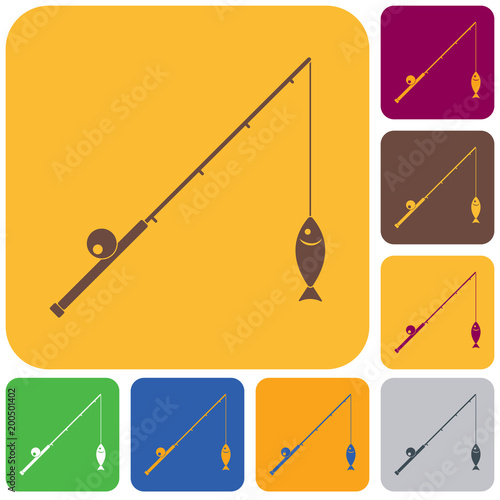 Fishing rod icon