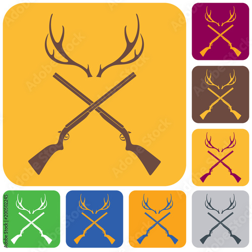 Hunting club logo icon