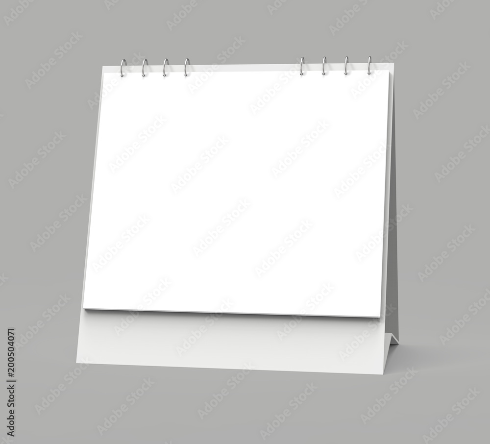 Blank desk calendar Blank desk calendar