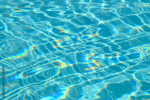 Obraz na płótnie blue and turquoise rippled water in a bool