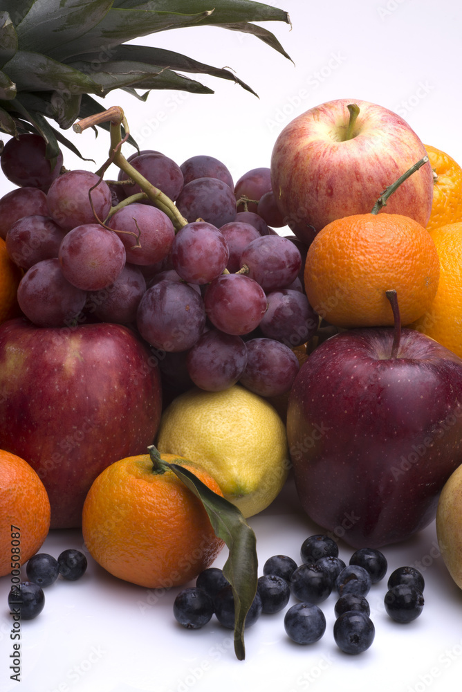 primo piano di una composizione di frutta primo piano di una composizione di frutta