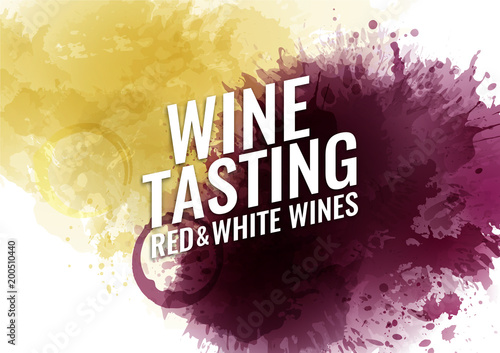 Background with wine stains, red wine. Sample text. Background for banners and promotional posters.