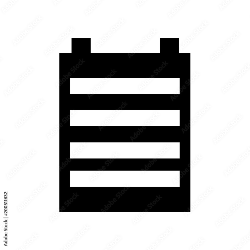 notepad icon isolated on white background notepad icon isolated on white background