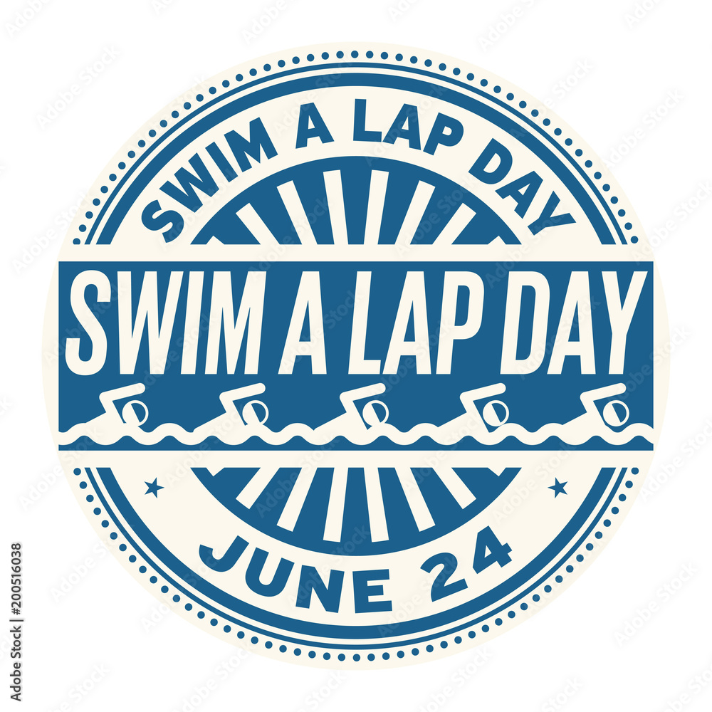 Swim a Lap Day stamp