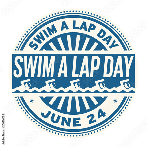 Swim a Lap Day stamp