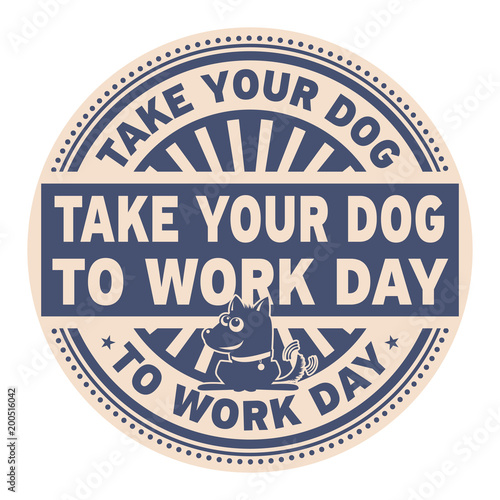Take Your Dog to Work Day stamp