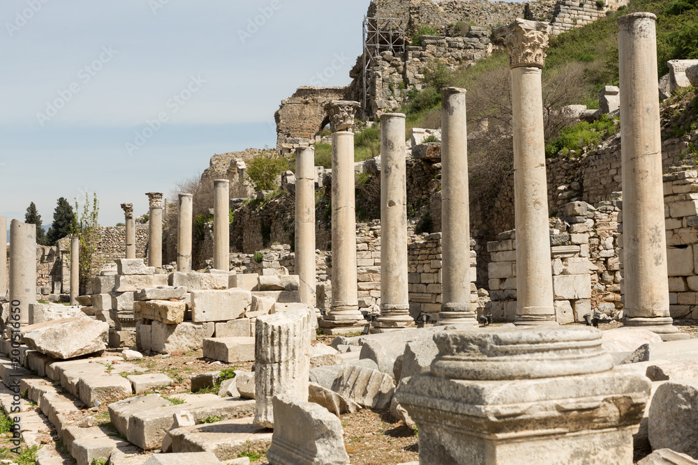 ruins of the ancient Roman city of Ephesus