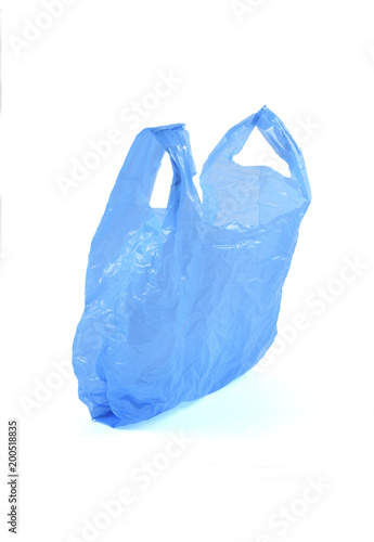 plastic bag isolated on white