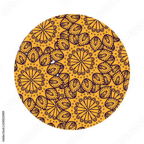colorful and circular mandala mandala vector illustration design