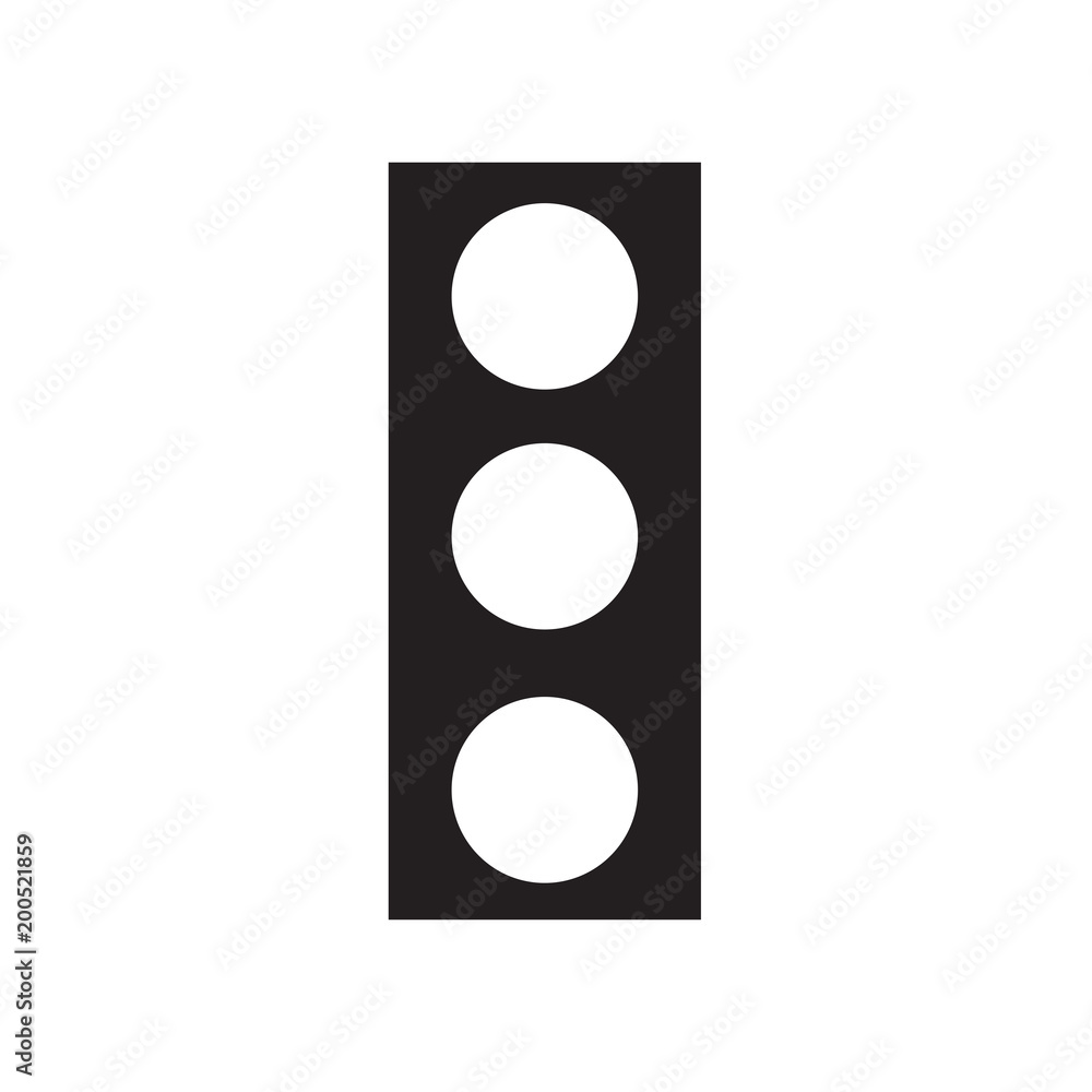 Traffic light icon isolated on white background Traffic light icon isolated on white background