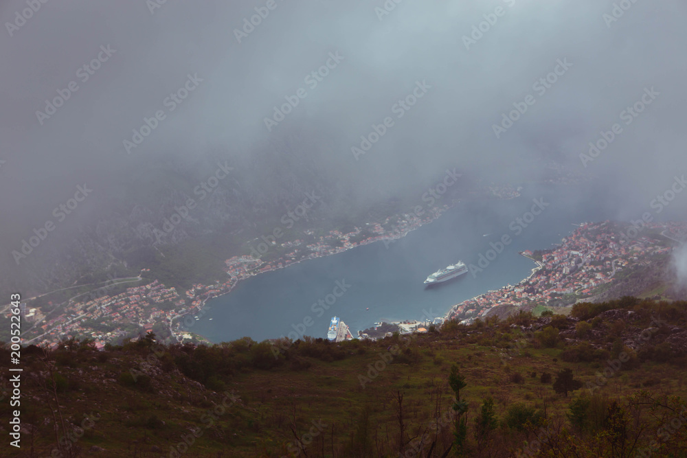 Вид на Котор с горы View of Kotor from the mountain Вид на Котор с горы View of Kotor from the mountain