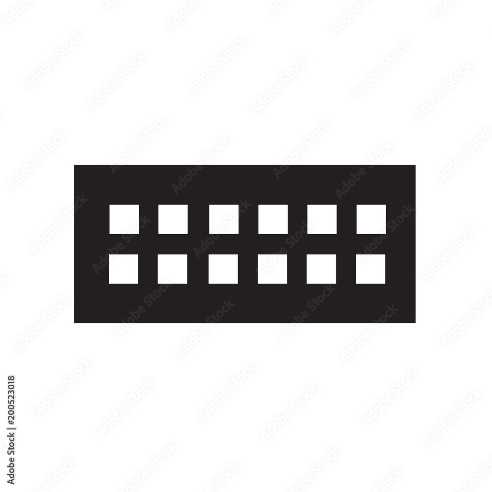 Keyboard icon isolated on white background Keyboard icon isolated on white background