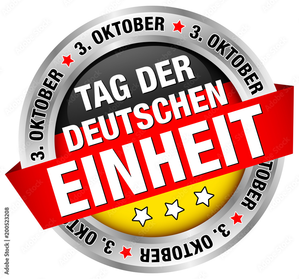 Button "Tag der deutschen Einheit" Adobe Stock