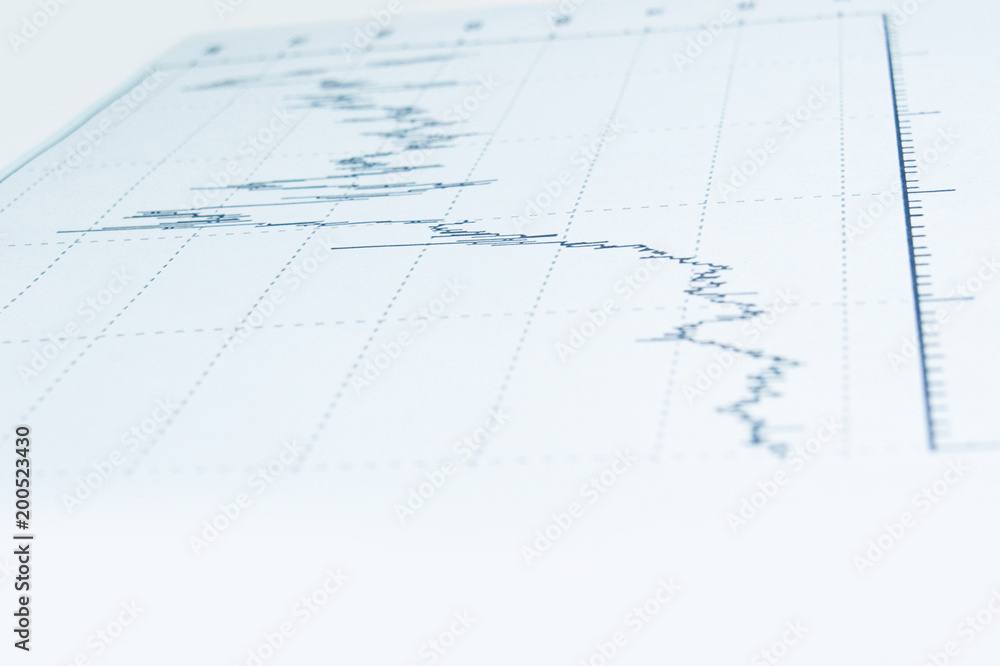 close up.financial chart in the background.business background