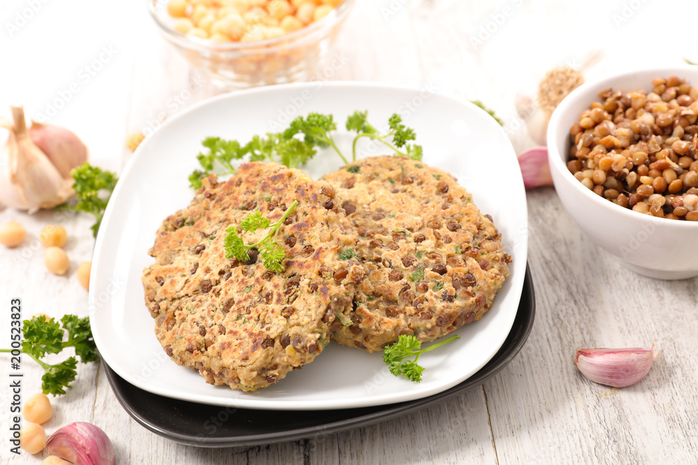 vegetarian burger steak vegetarian burger steak