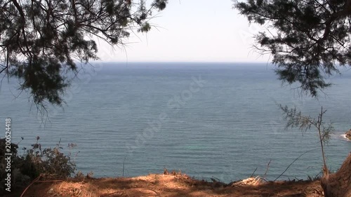 Beautiful view on mediterranean sea from Crete, Greece. photo