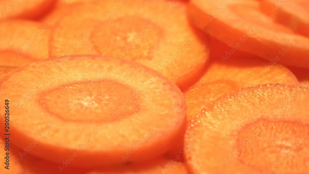 Vegetarian diet. Carrot background. Smooth rotation. Vegetarian diet. Carrot background. Smooth rotation.