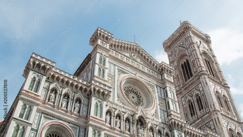 Timelapse of a cathedral facade Timelapse of a cathedral facade