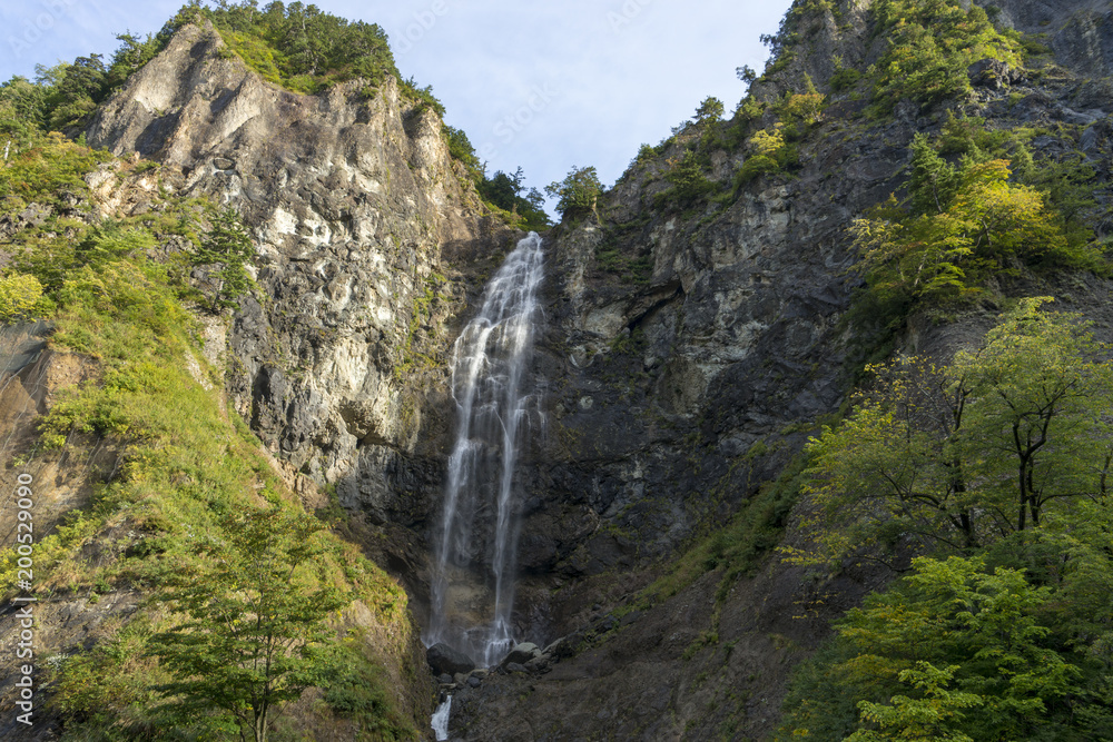 秋の白山白川郷ホワイトロード ふくべの大滝 秋の白山白川郷ホワイトロード ふくべの大滝
