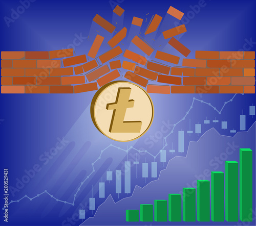 litecoin coin breaks through the wall resistance
