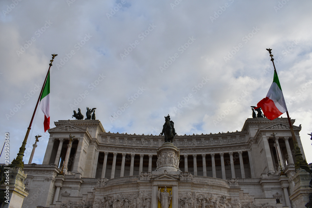 piazza Venezia one of most popular place in Rome Italy 