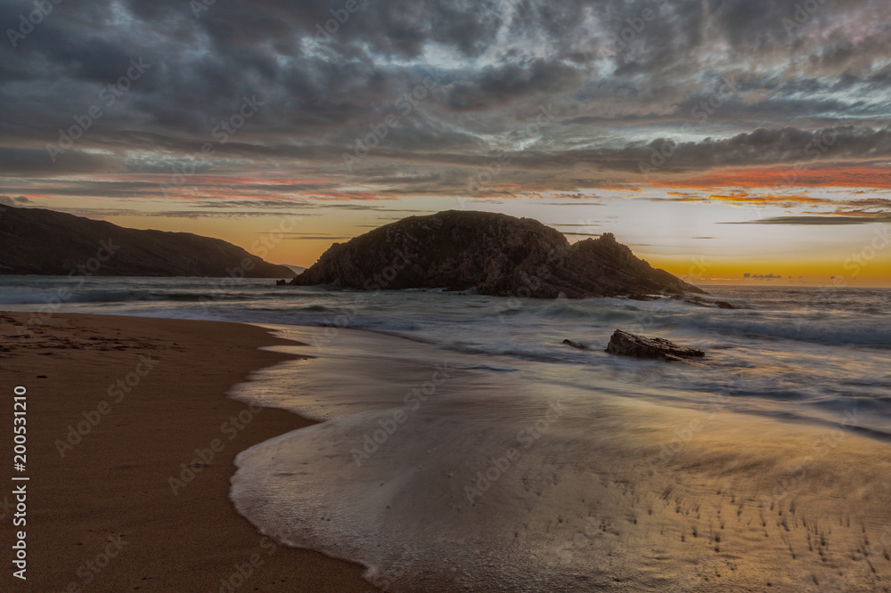 Murder Hole Beach Fantastic sandy beach at sunset Donegal Ireland Murder Hole Beach Fantastic sandy beach at sunset Donegal Ireland
