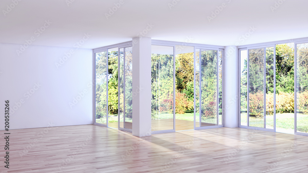 Modern bright interiors apartment 3D rendering illustration Modern bright interiors apartment 3D rendering illustration