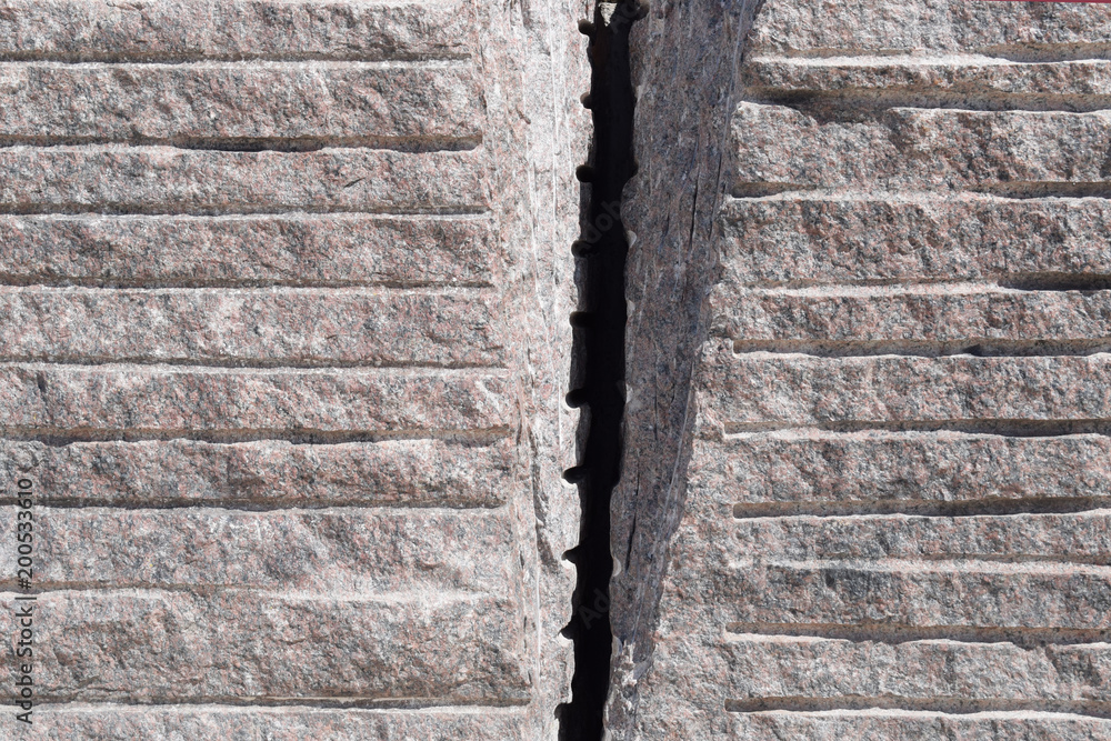 background, stone with a crack in the middle background, stone with a crack in the middle