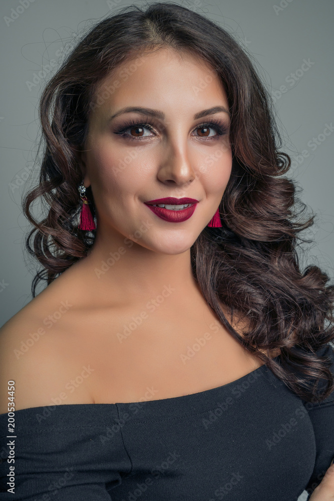 Portrait of a charming multi-ethnic girl with a chic smile Portrait of a charming multi-ethnic girl with a chic smile