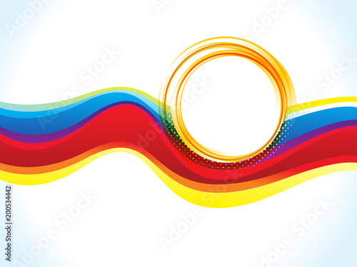 abstract artistic creative colorful wave circle