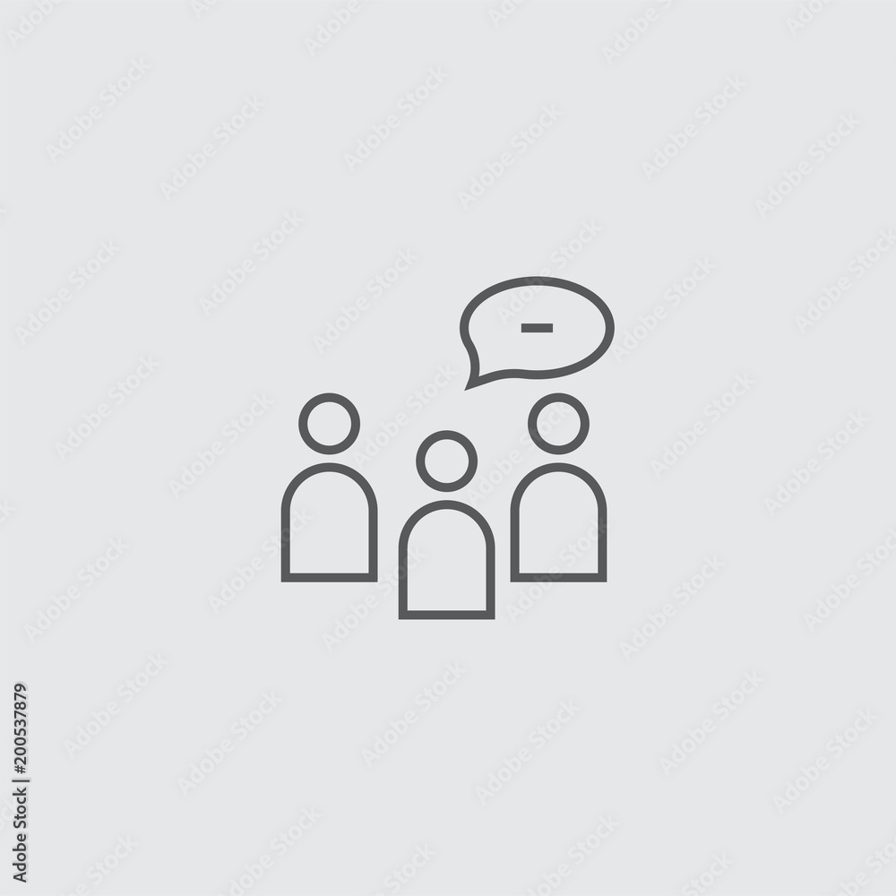 conversation icon isolated on white background conversation icon isolated on white background