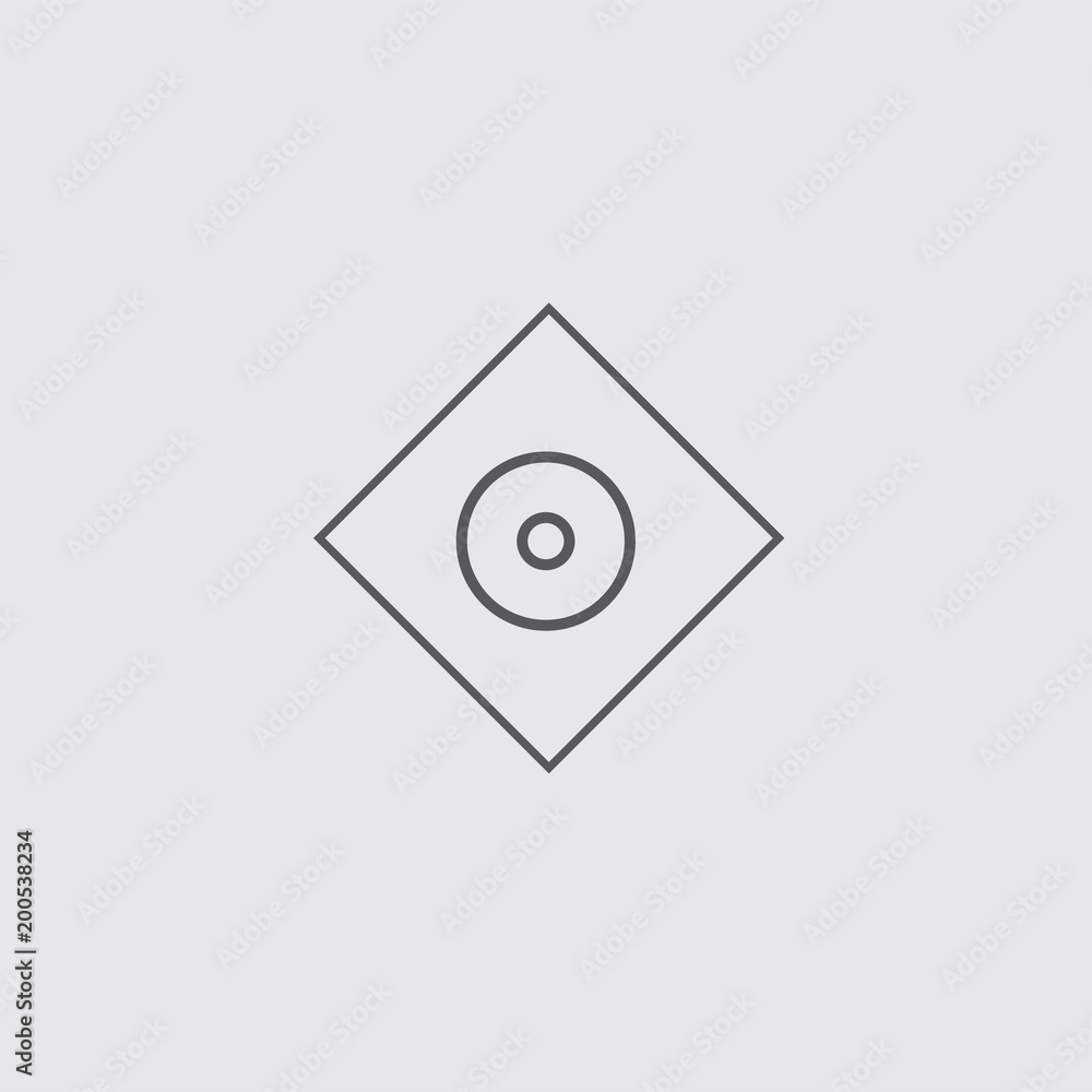 Rhombus icon isolated on white background Rhombus icon isolated on white background