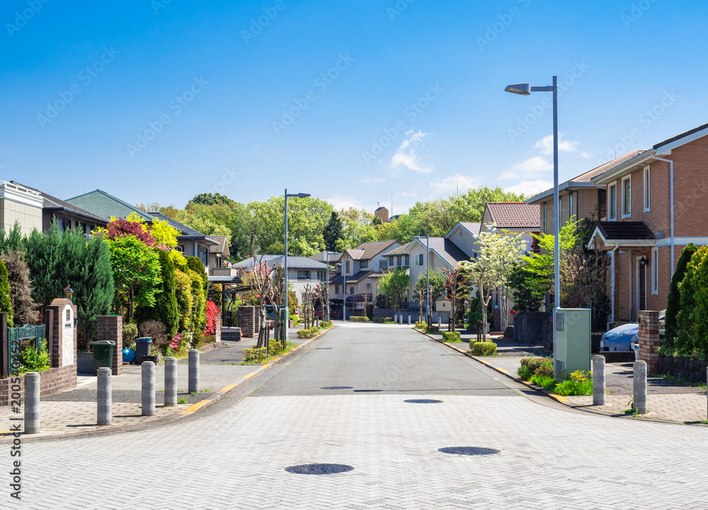 Naklejka premium 閑静な住宅街