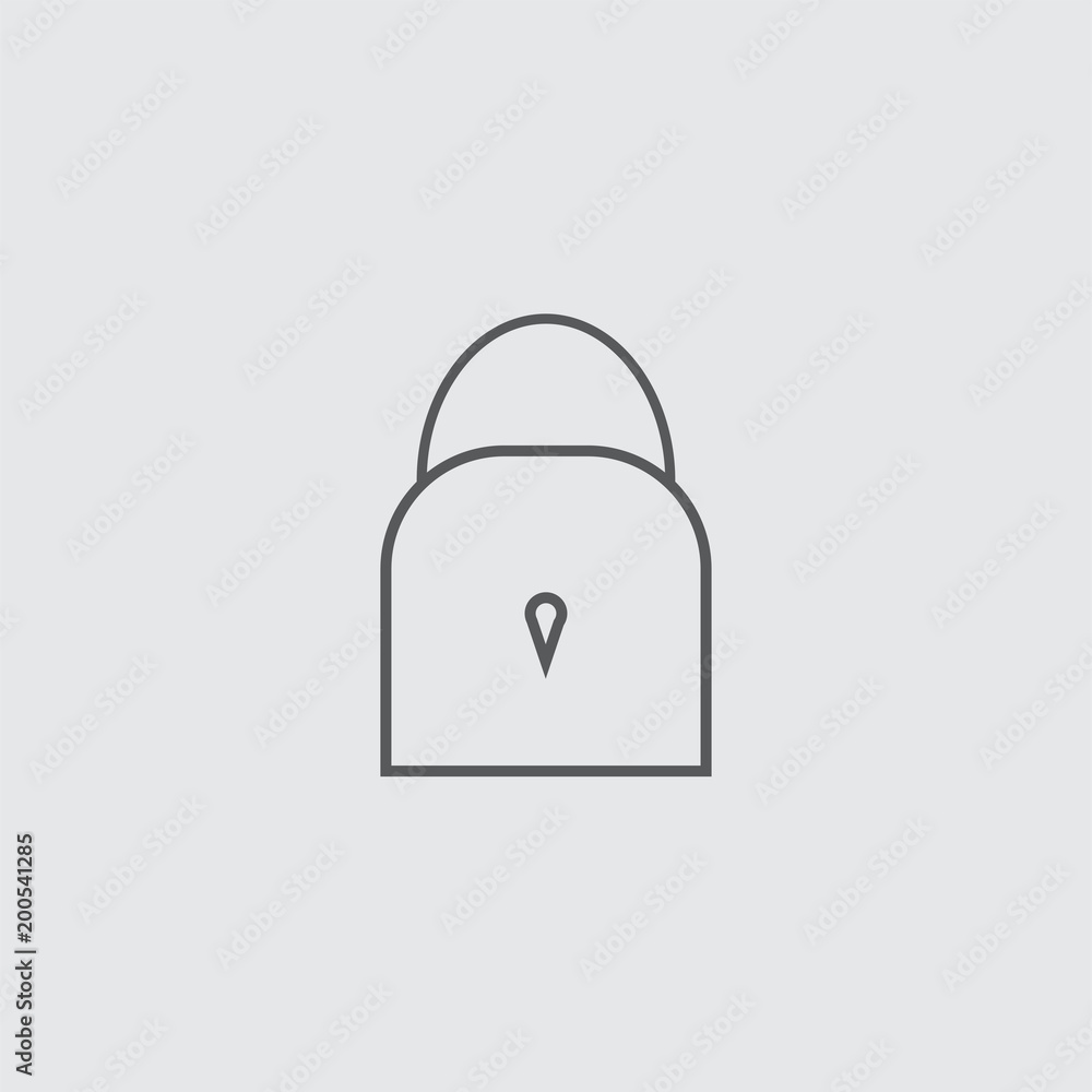 lock icon isolated on white background lock icon isolated on white background