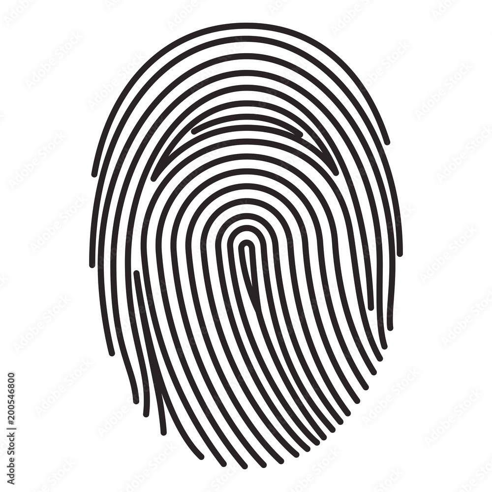 fingerprint access isolated icon fingerprint access isolated icon