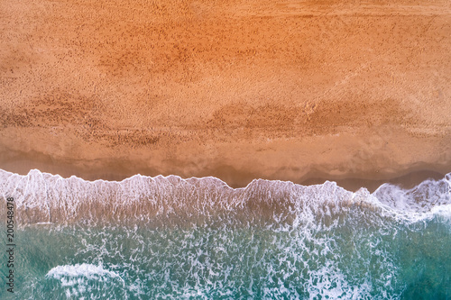 Aerial view on the beach.