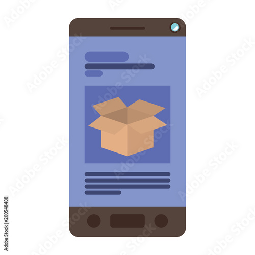smartphone device with boxes